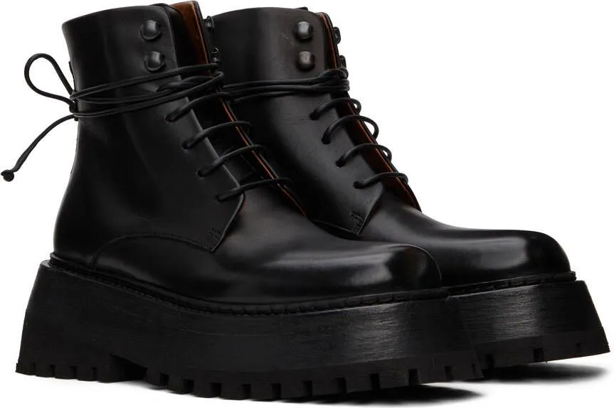 Marsèll Black Quadrarmato Boots