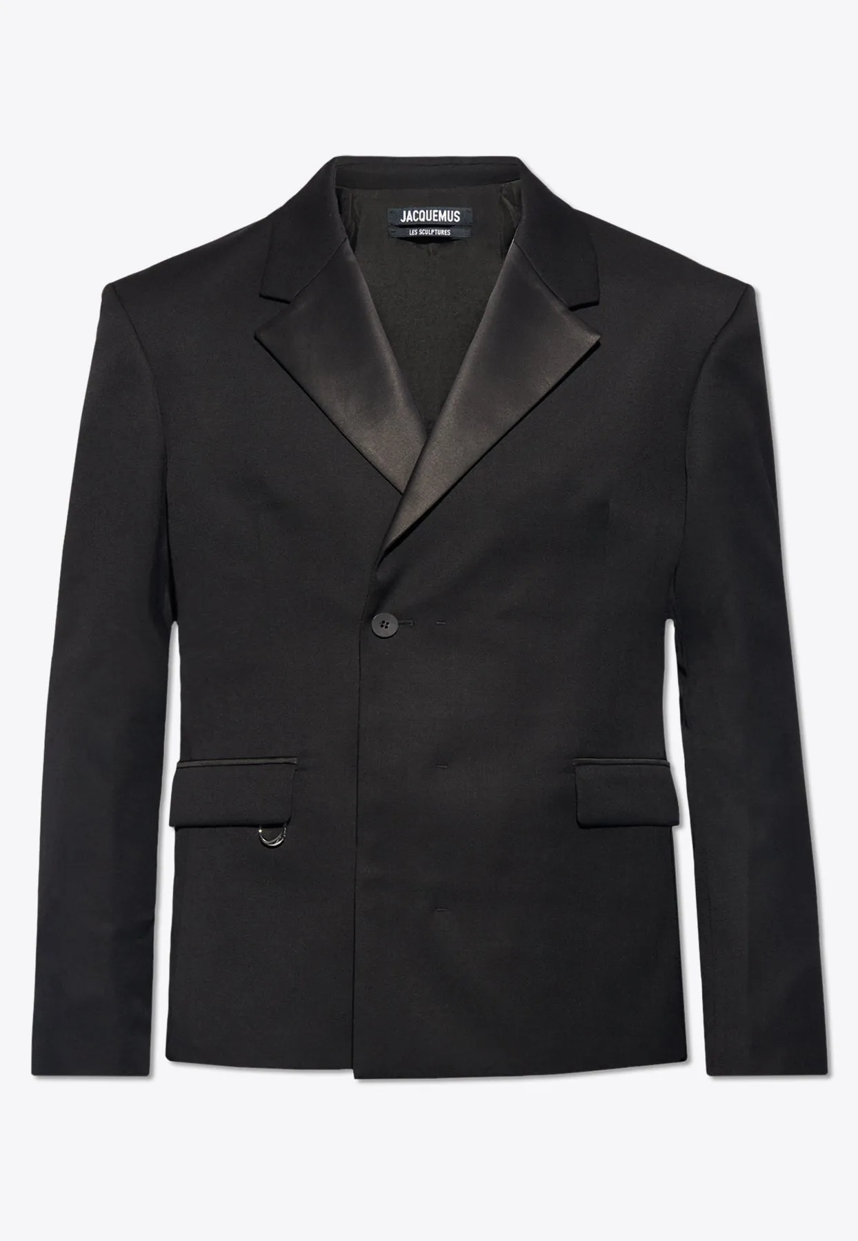 Melo Single-Breasted Tuxedo Wool Blazer