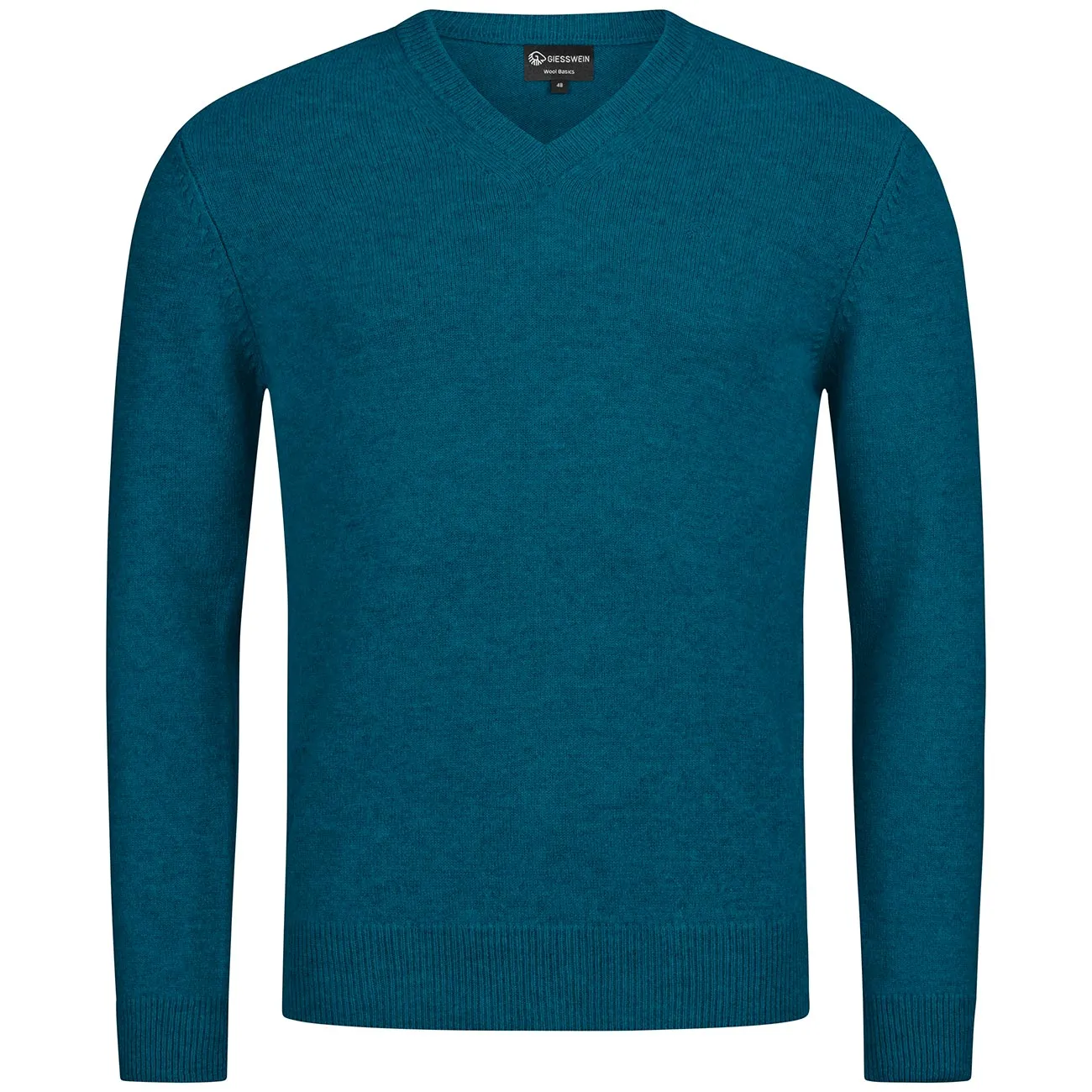 Men's V neck wool pullover.