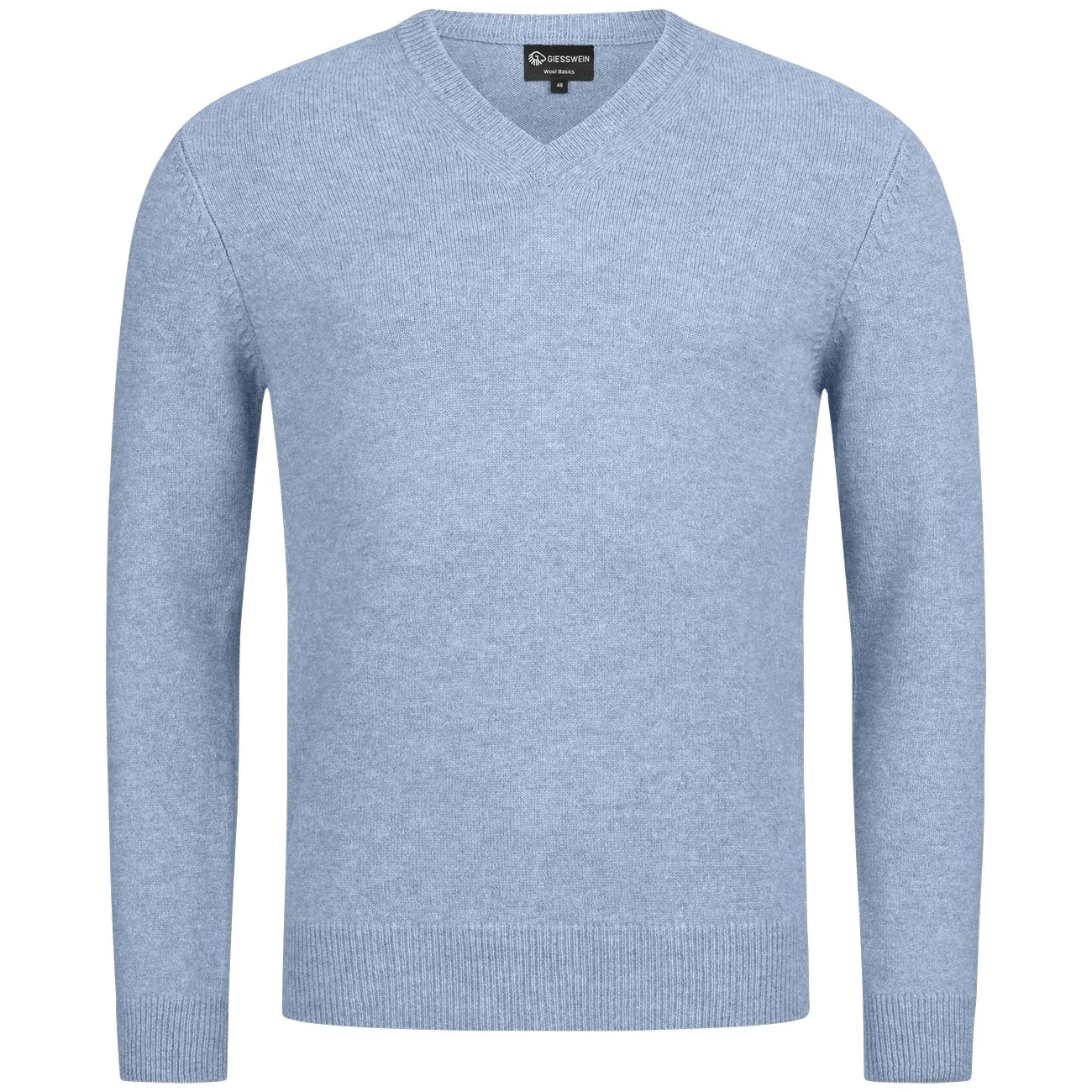 Men's V neck wool pullover.