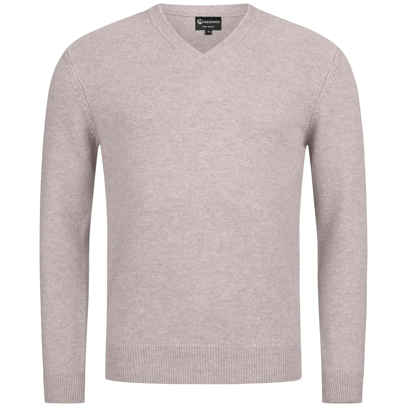 Men's V neck wool pullover.