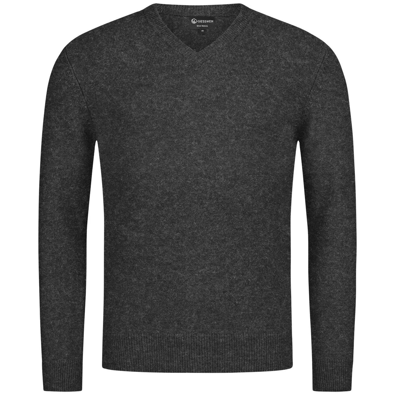 Men's V neck wool pullover.