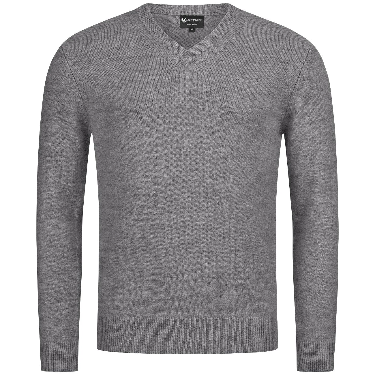 Men's V neck wool pullover.