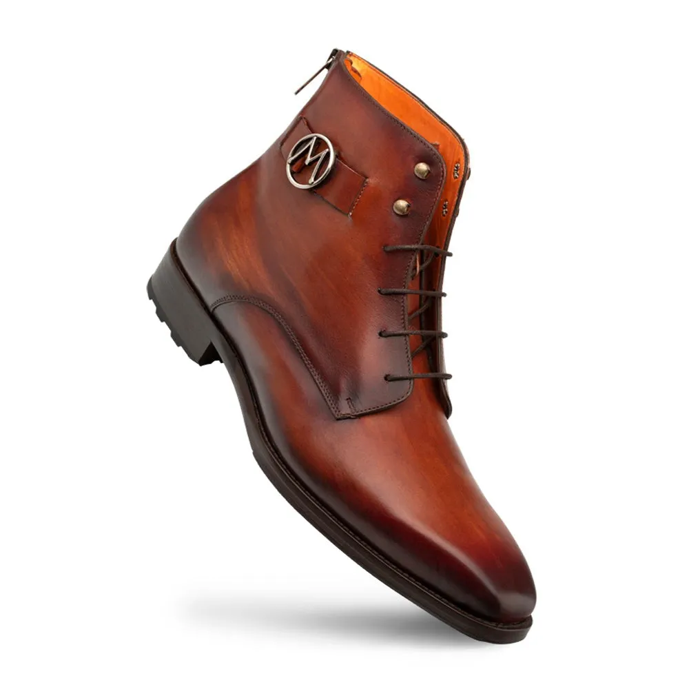 Mezlan Frontera 20886 Men's Shoes Cognac & Rust Calf-Skin Leather Rugged Boots (MZ3658)