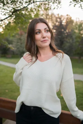 Milo V-Neck Sweater - Birch - Buy Now