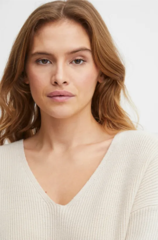 Milo V-Neck Sweater - Birch - Buy Now