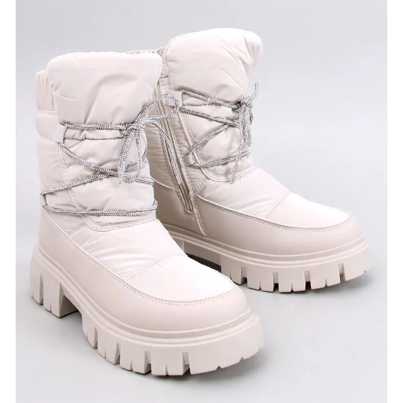 Mitrani Beige women's snow boots