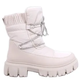 Mitrani Beige women's snow boots