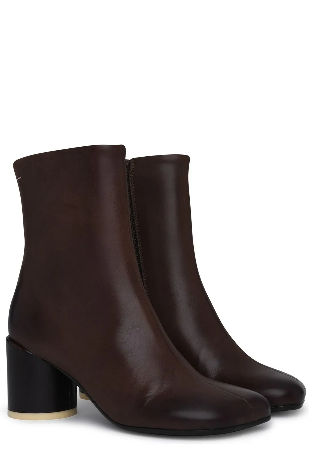 MM6 Maison Margiela Ankle Boots with Zip-Up Closure