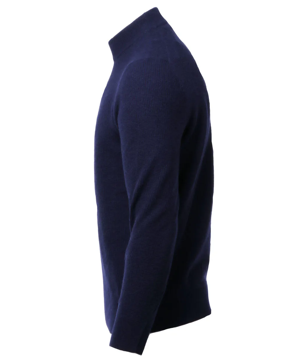 Navy Blue Cashmere Turtleneck