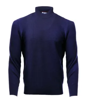 Navy Blue Cashmere Turtleneck