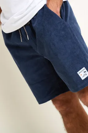 Navy Corduroy Shorts