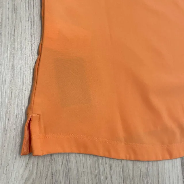 Nike Dri-FIT Size S Women's Orange Solid Sleeveless Golf Activewear Top