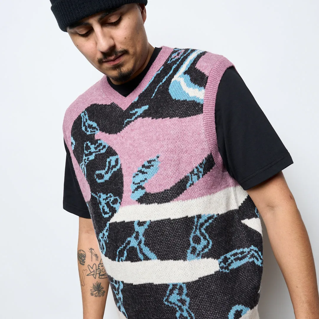 Nike SB - SL Sweater Vest Snake (Plum Dust/Lt Orewood)