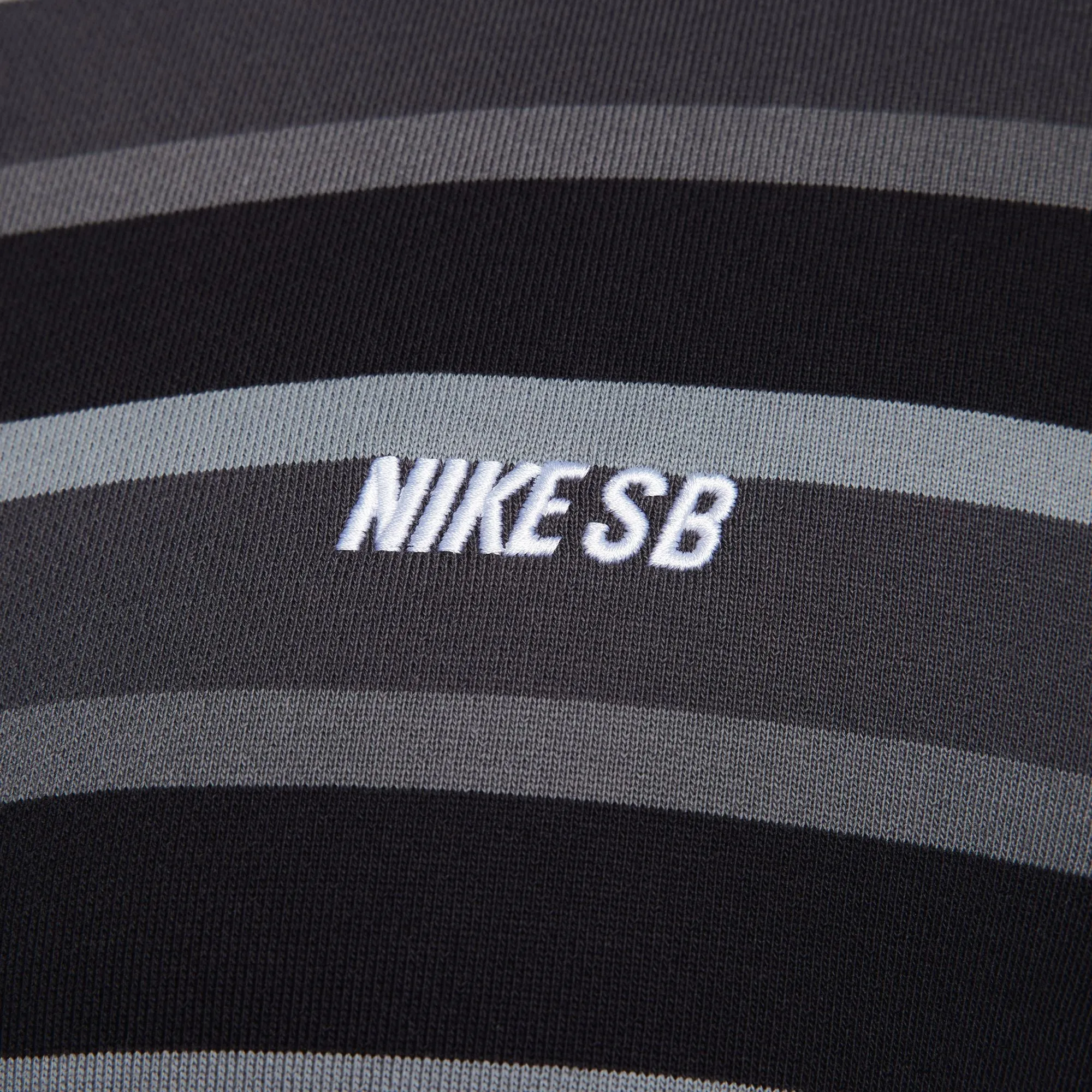 Nike SB Striped Zip-Up Hoodie Cool Grey Anthracite White - Shop Now