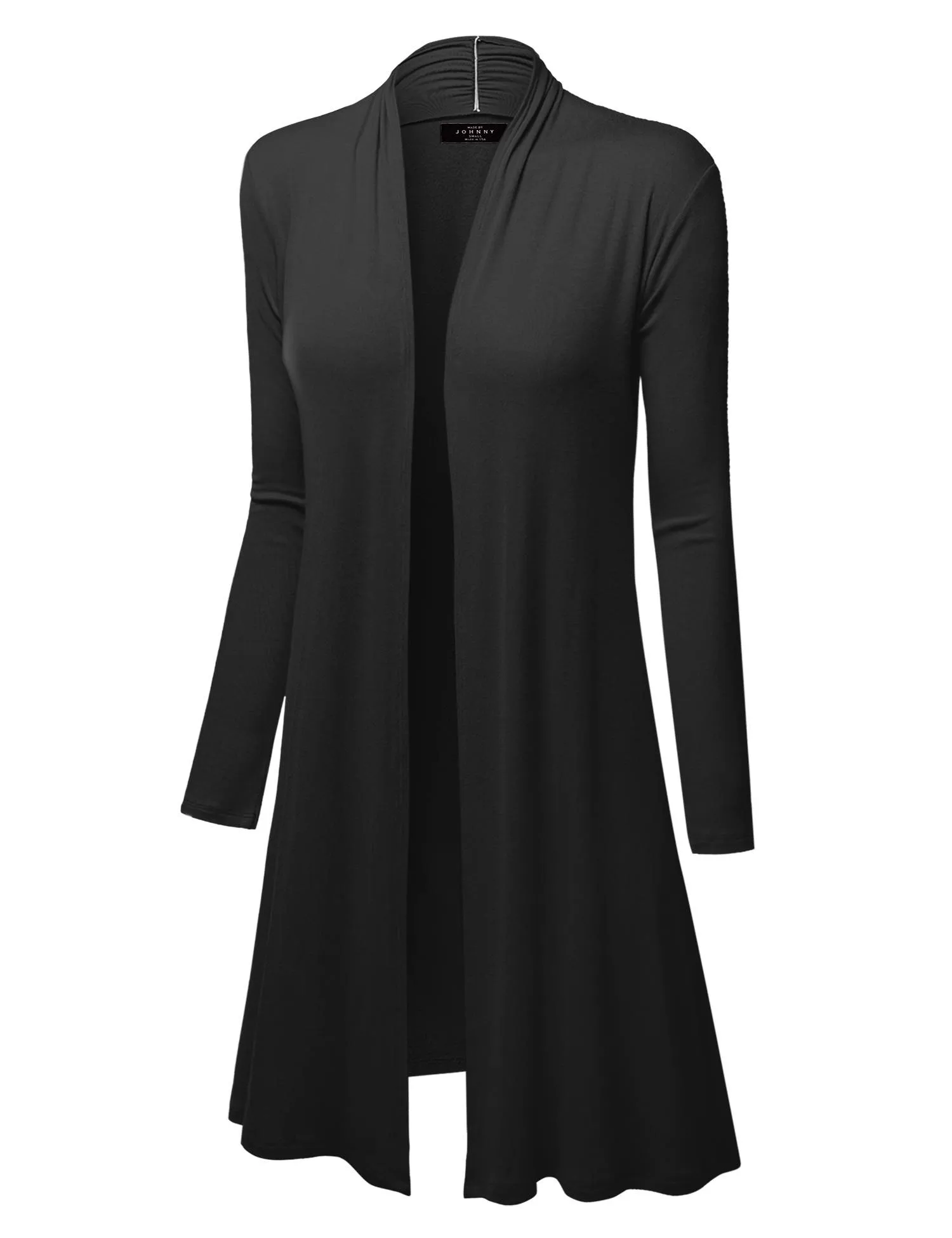 Open Front Long Cardigan for Women with Long Sleeves