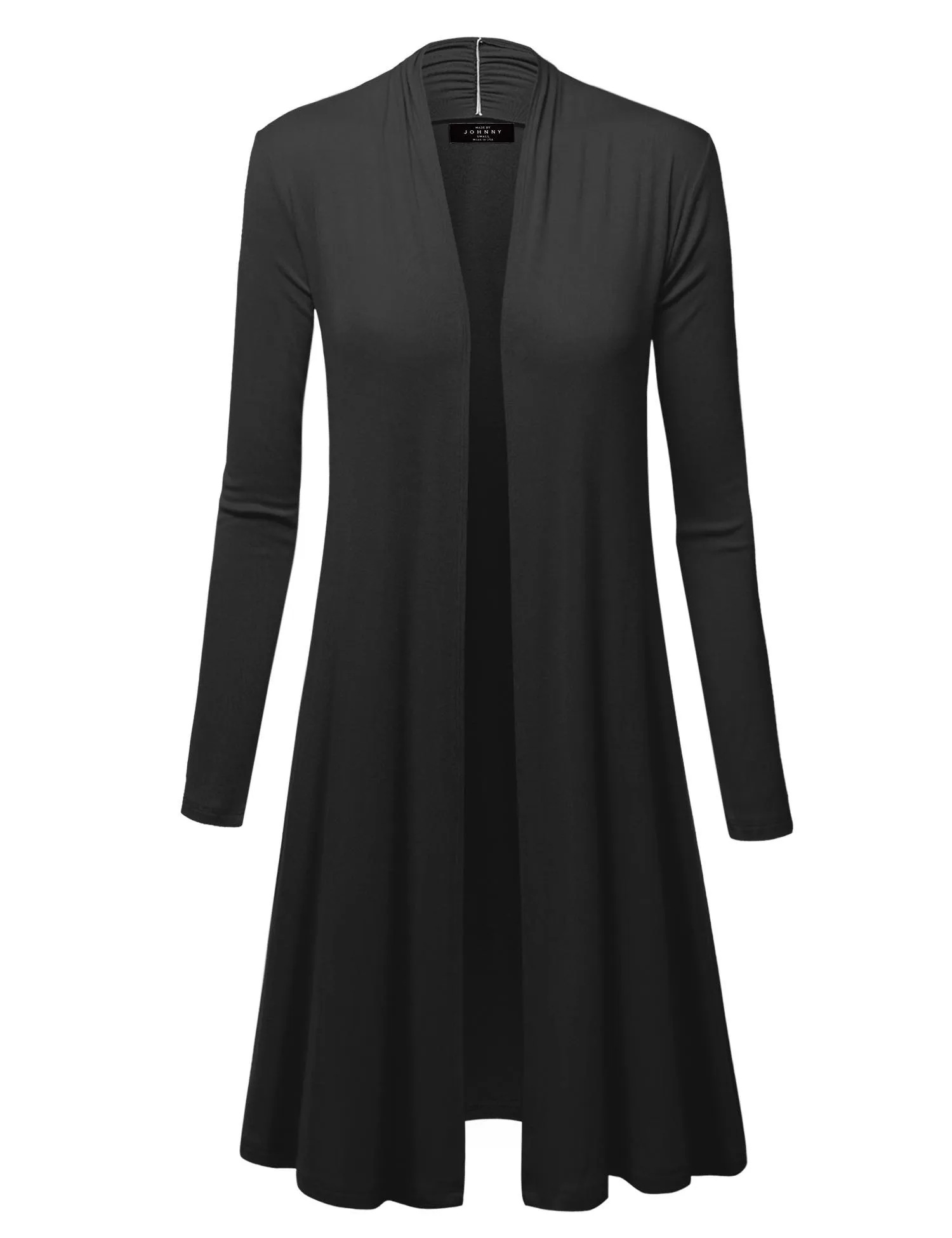 Open Front Long Cardigan for Women with Long Sleeves