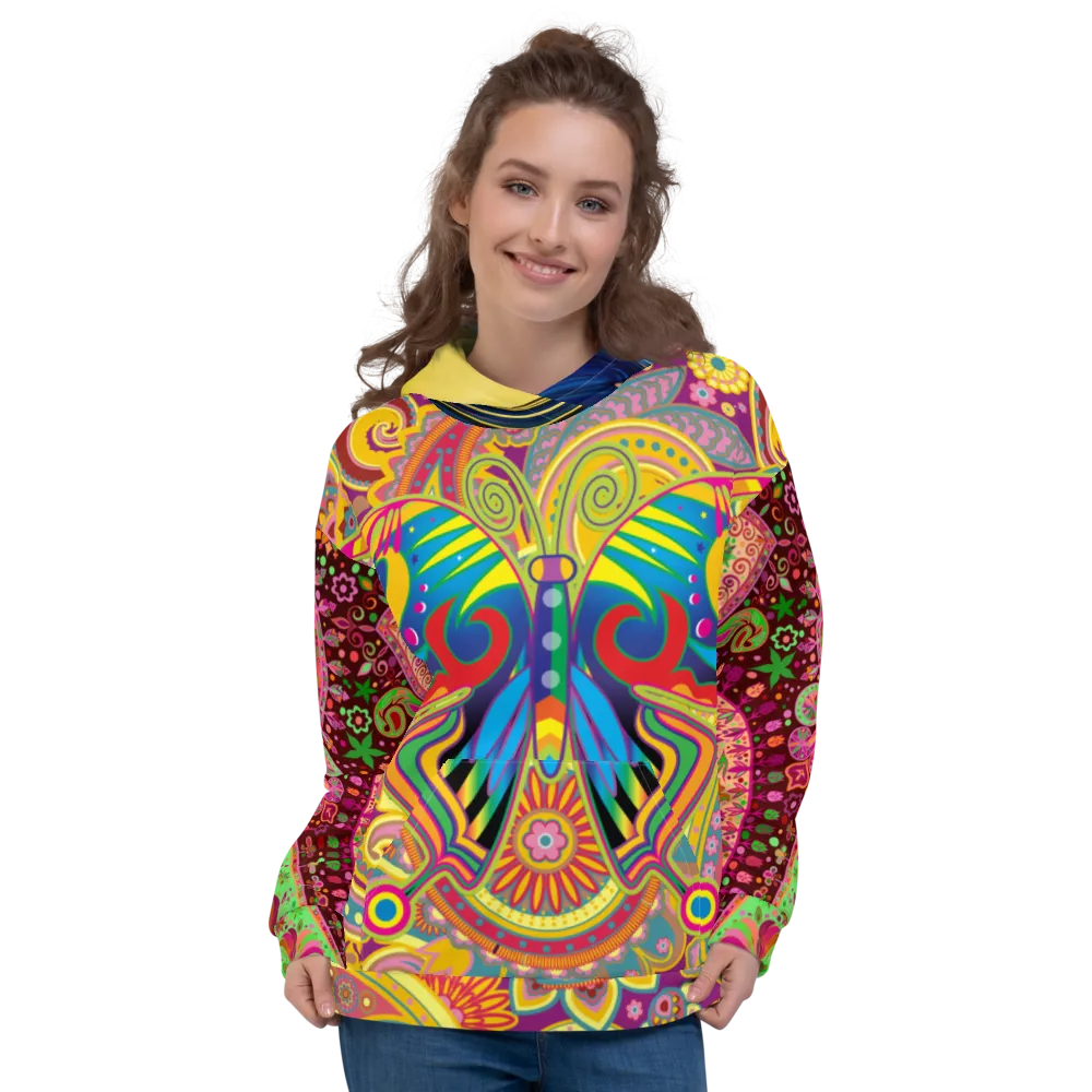 Painted Lady Hoody - SYLKKE variant