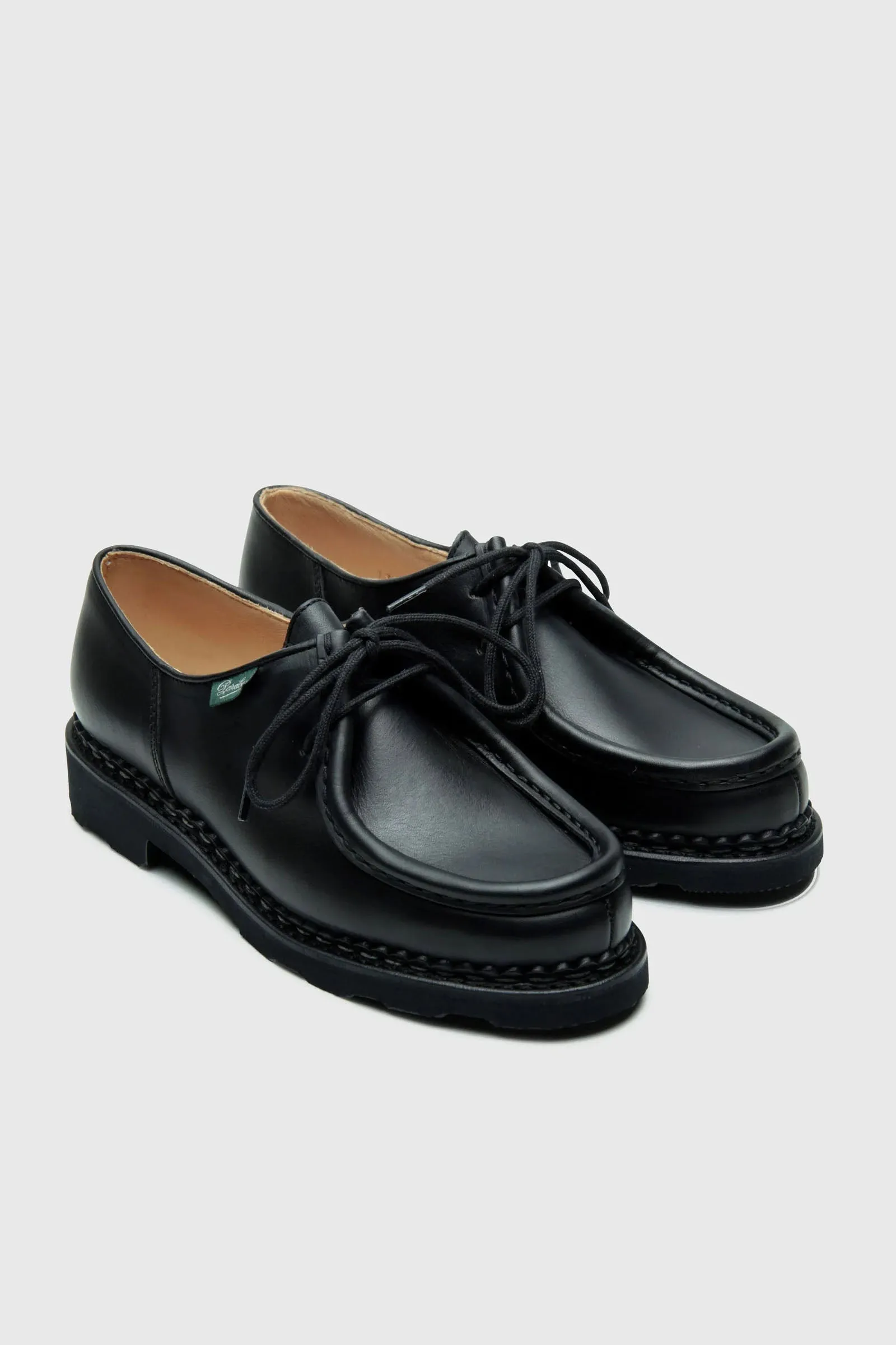 Paraboot Black Michael Lisse Derby Shoe for Men