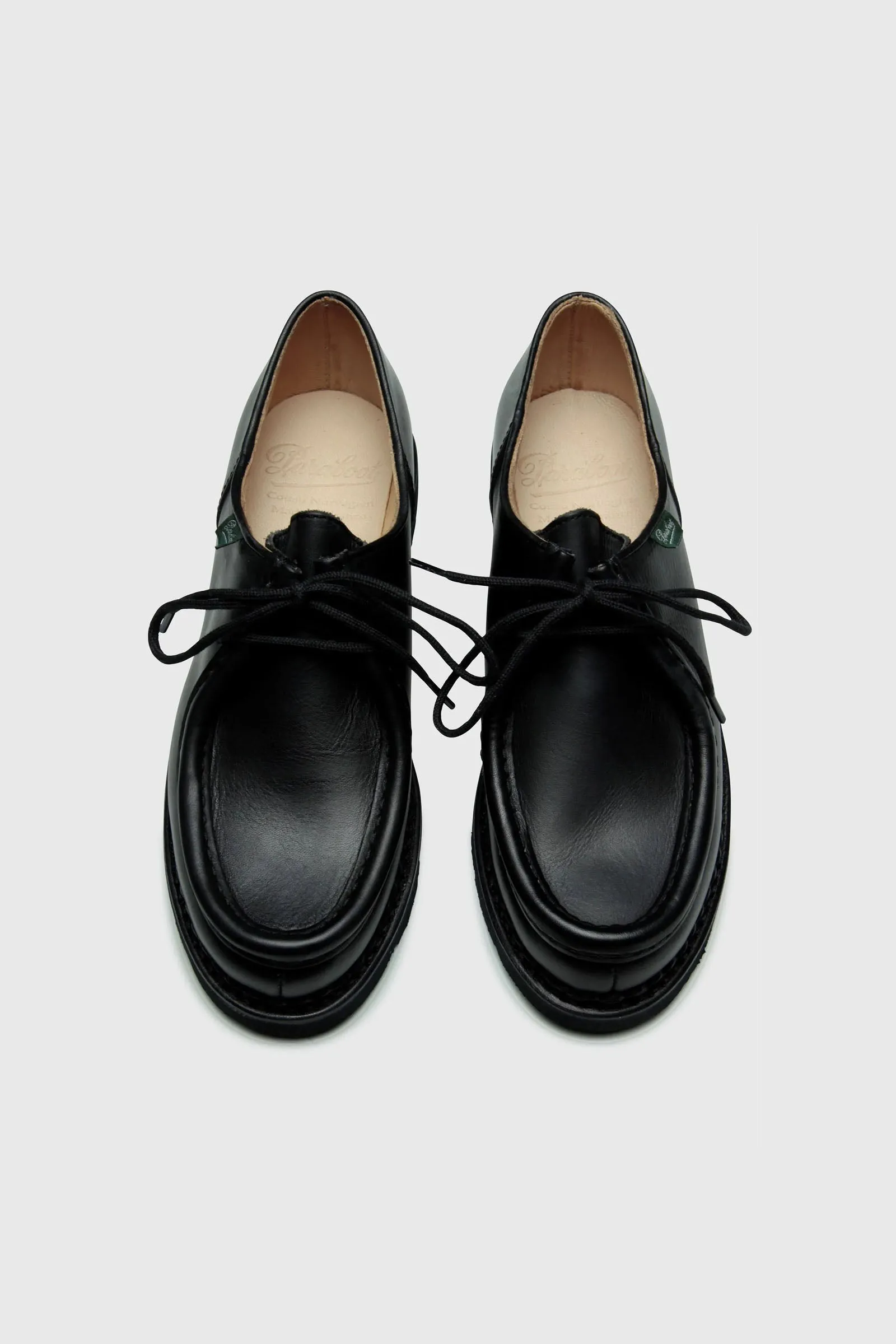 Paraboot Black Michael Lisse Derby Shoe for Men