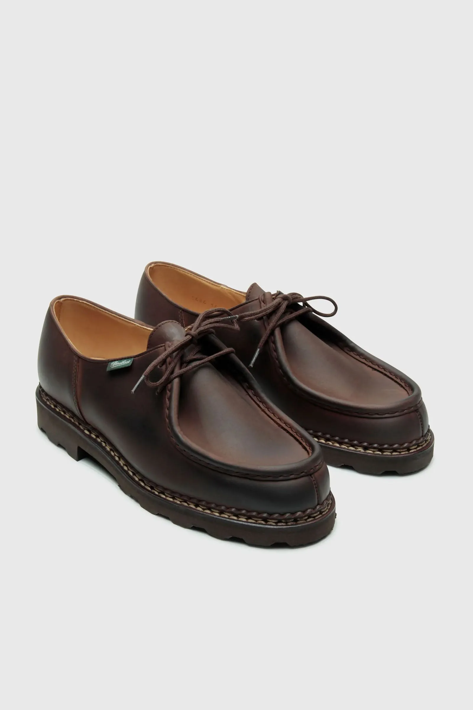 Paraboot Brown Derby Shoes for Women