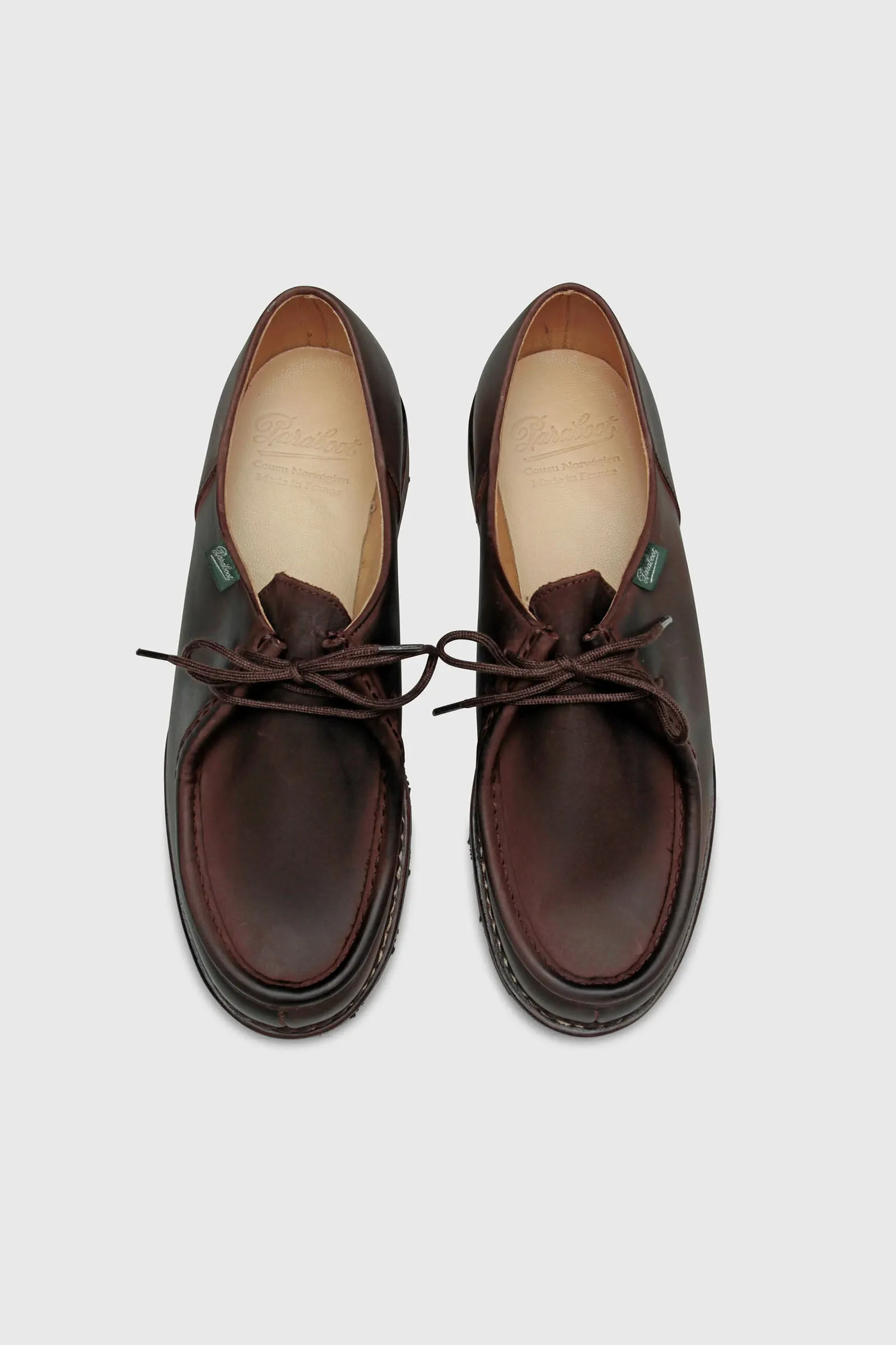 Paraboot Brown Derby Shoes for Women