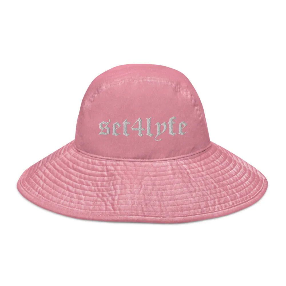 Pastel Bucket Hat with Wide Brim