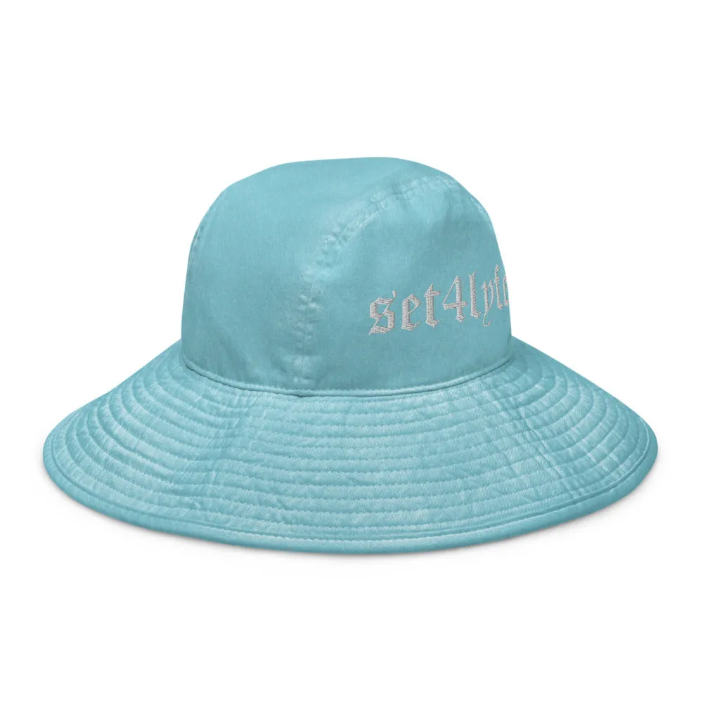 Pastel Bucket Hat with Wide Brim