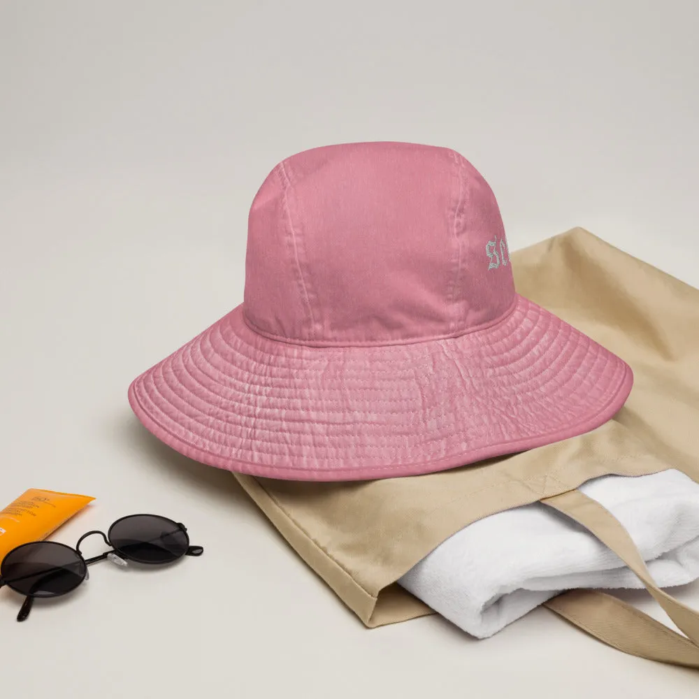 Pastel Bucket Hat with Wide Brim