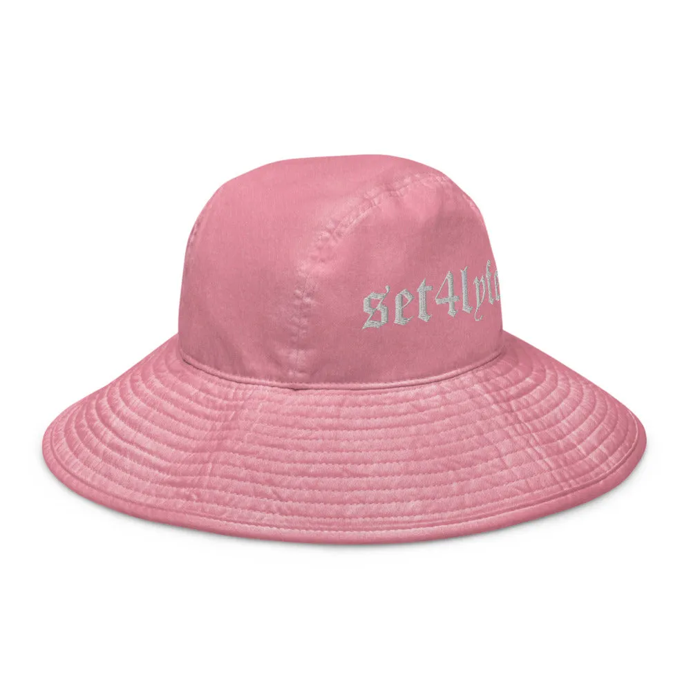 Pastel Bucket Hat with Wide Brim