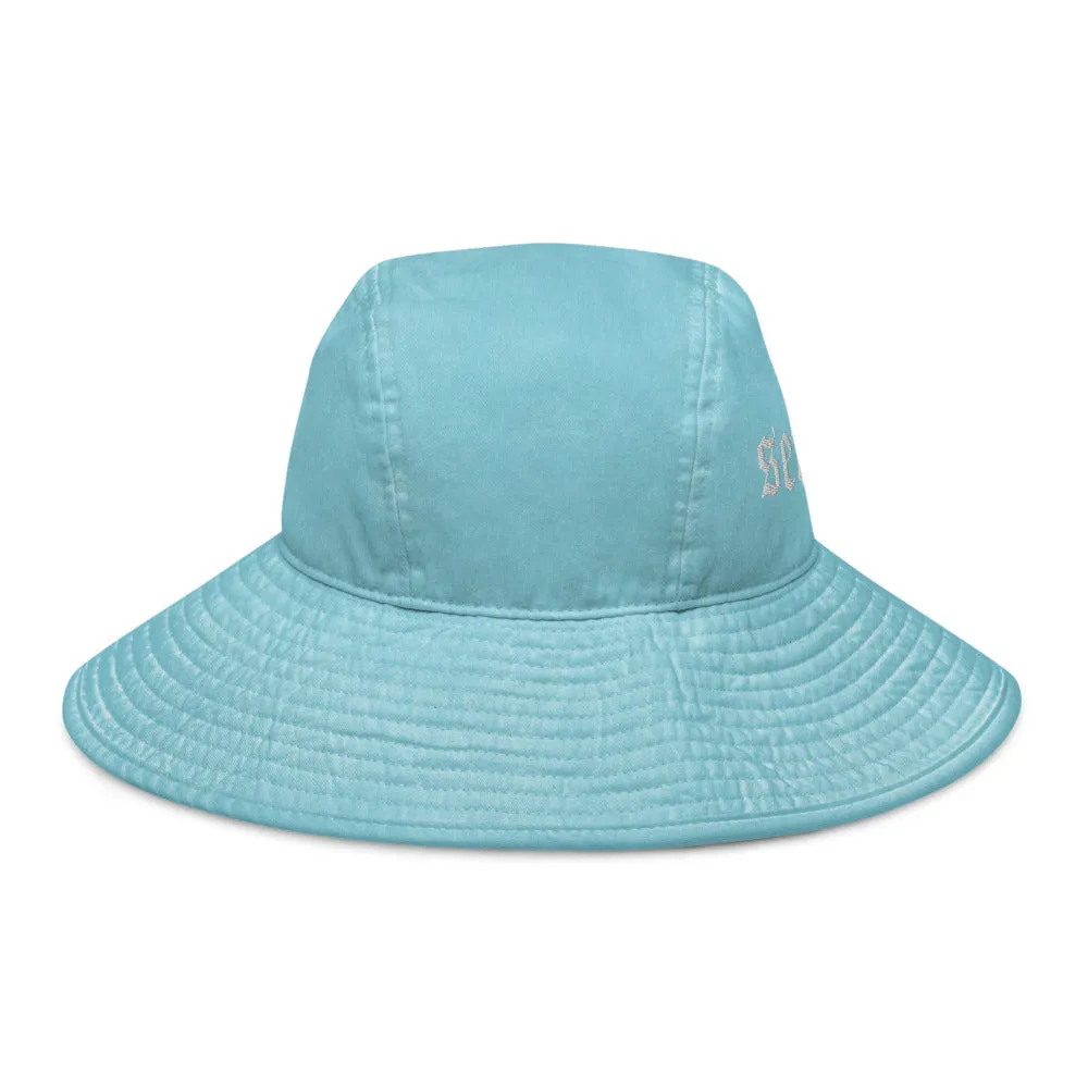 Pastel Bucket Hat with Wide Brim