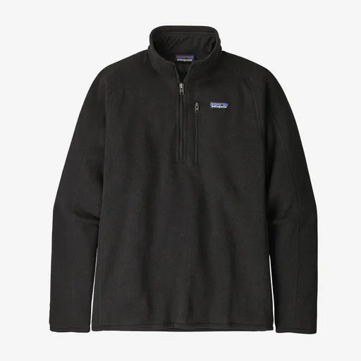 Patagonia Men's Better Sweater 1/4-Zip Fleece (BLK)