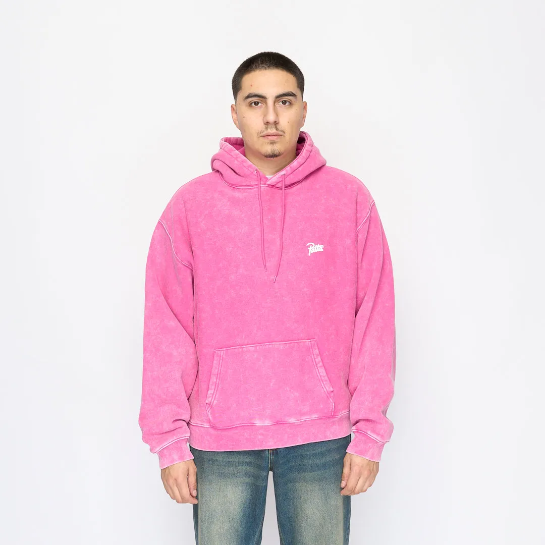 Patta - Classic Washed Hooded Sweater (Fuchsia Red)