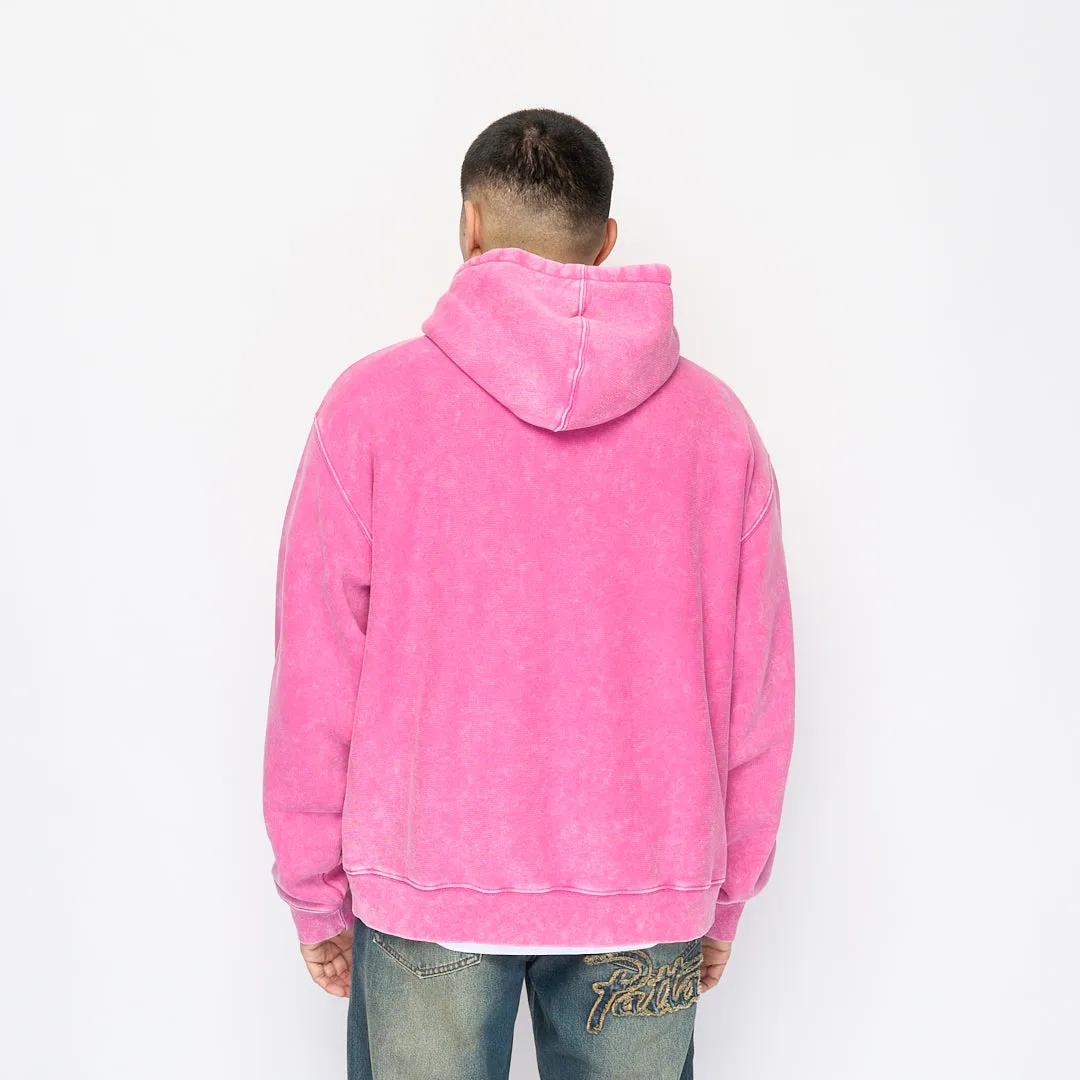 Patta - Classic Washed Hooded Sweater (Fuchsia Red)