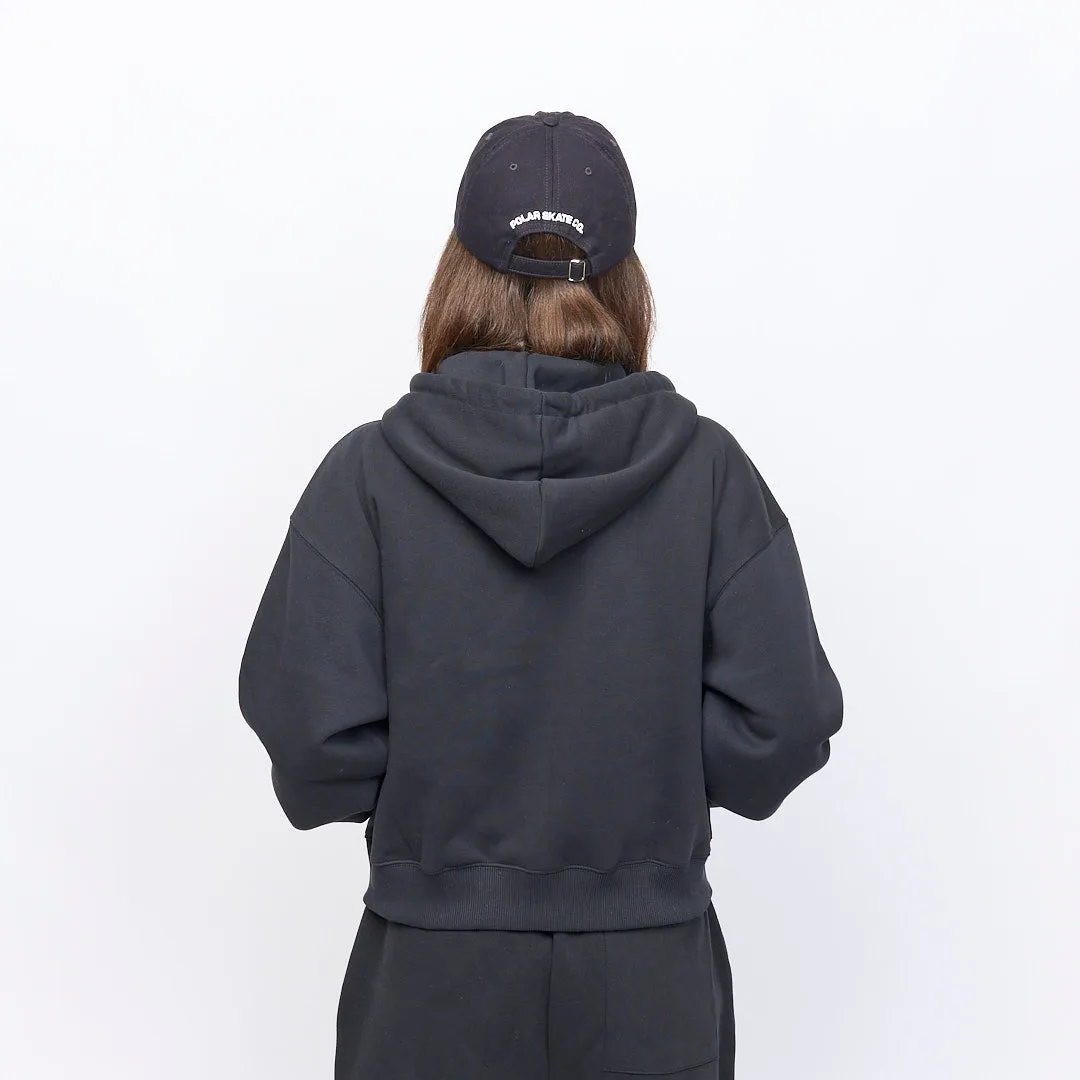 Patta - Femme Basic Cropped Zip Hooded Sweater (Black)