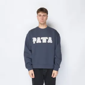 Patta - Homesick Boxy Crewneck Sweater (Blue Nights)