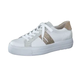 Paul Green White Leather Trainer 5330