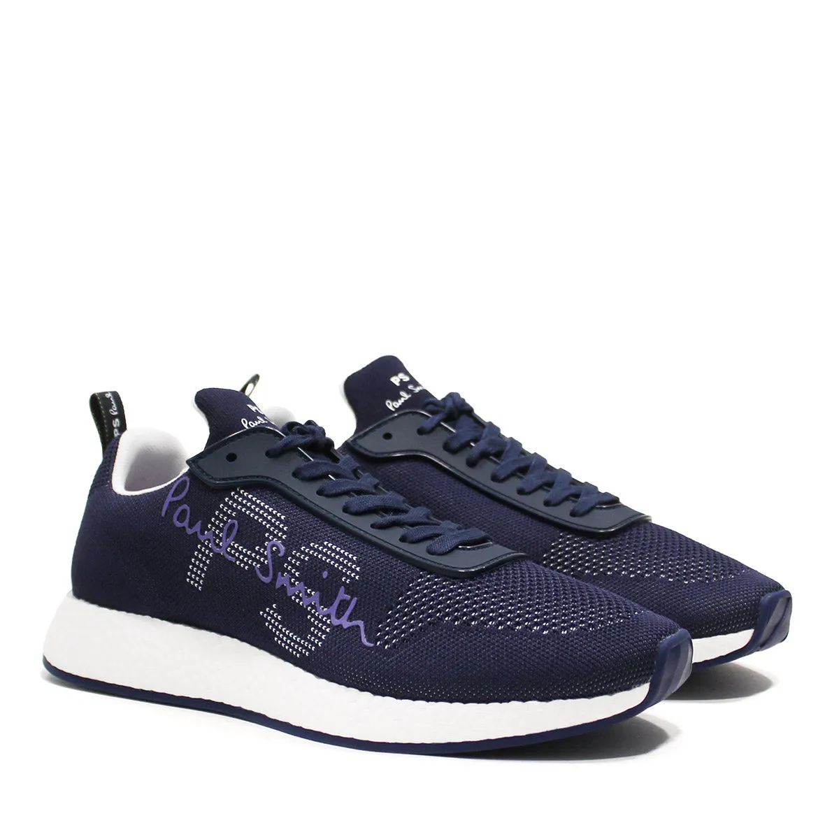 Paul Smith navy Zeus trainers.