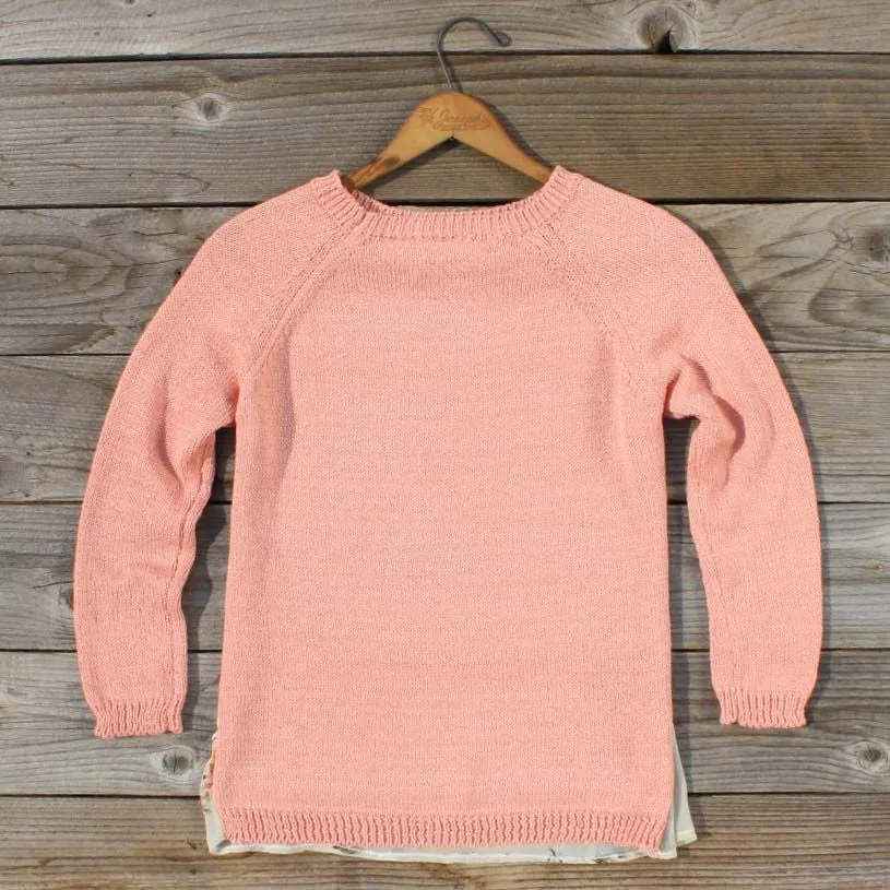 Pink Library Card Sweater