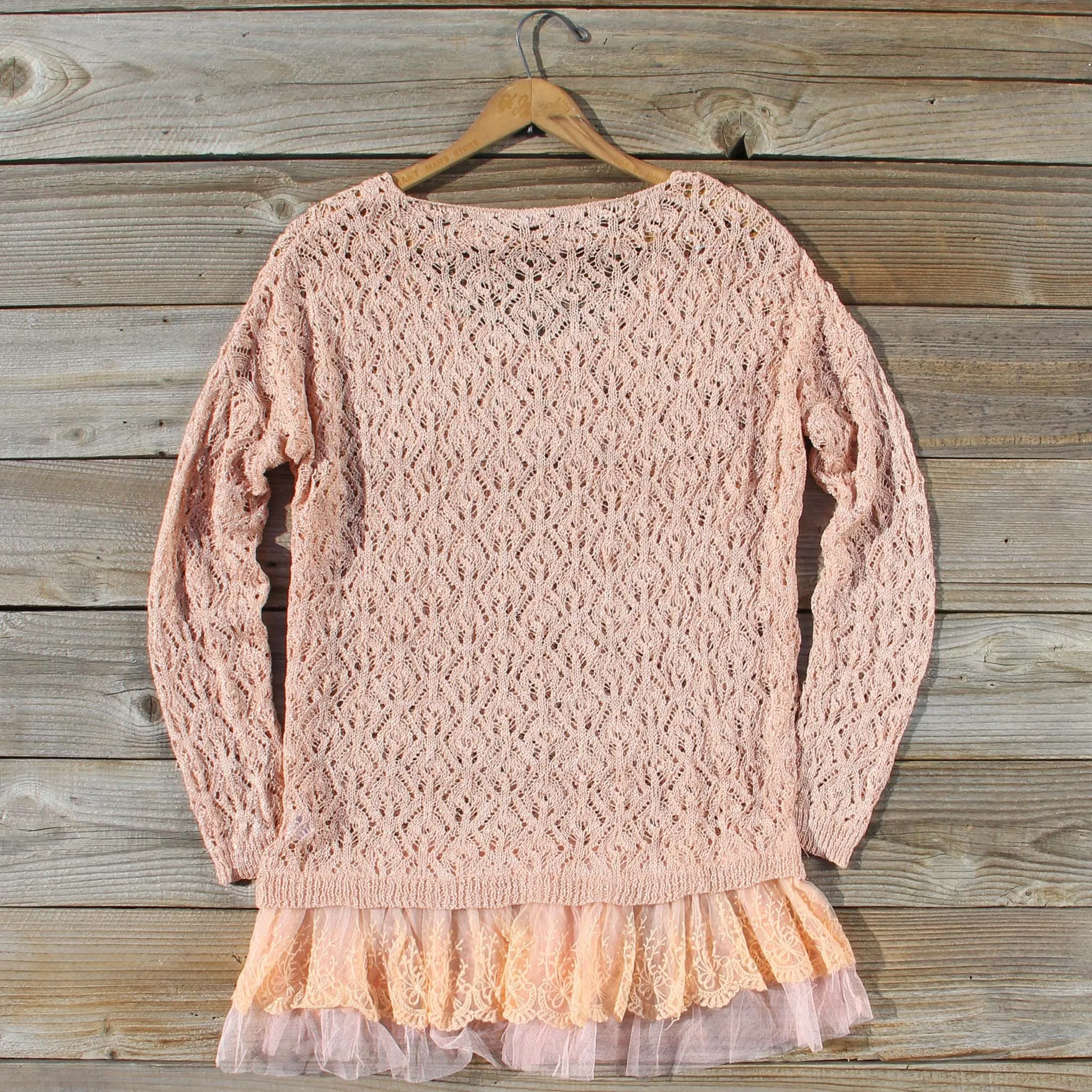 Pink Timber Line Top