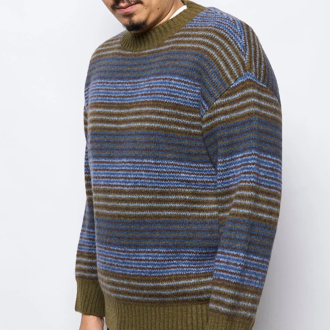 Polar Skate Co - George Sweater (Blue Green Stripe)