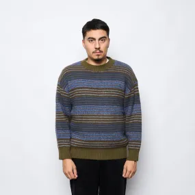 Polar Skate Co - George Sweater (Blue Green Stripe)