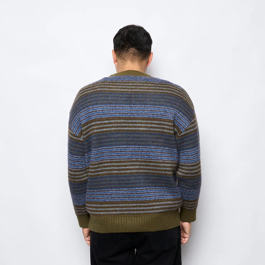 Polar Skate Co - George Sweater (Blue Green Stripe)