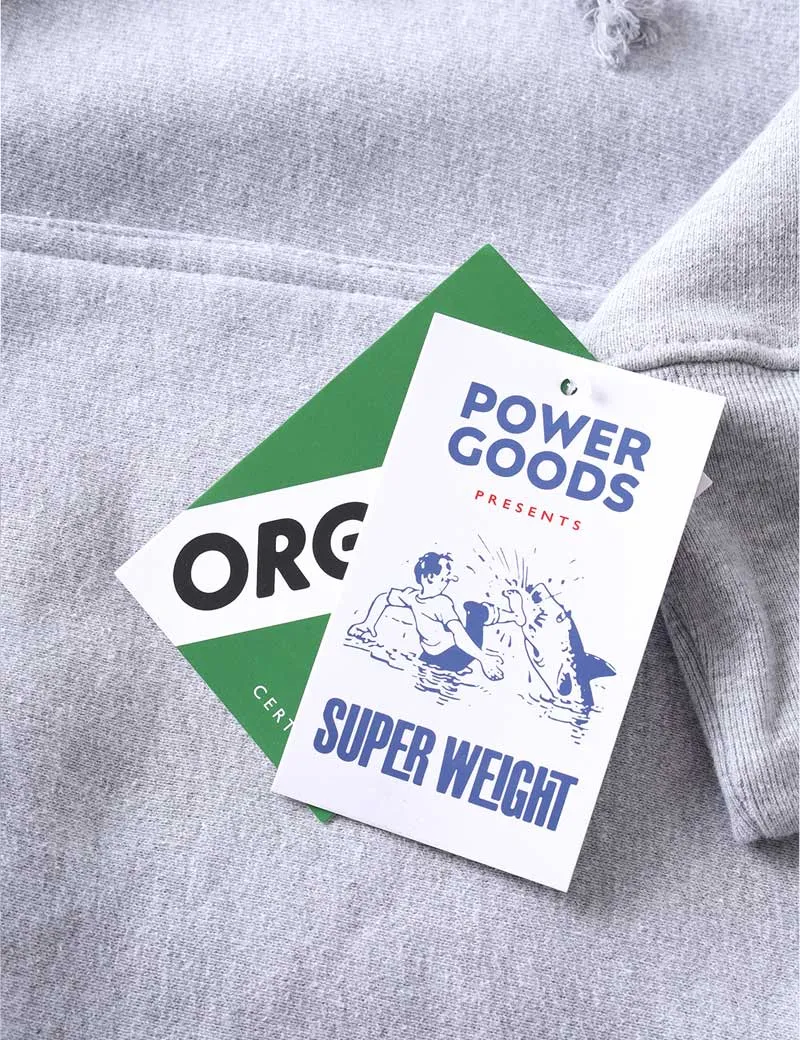 Power Goods Super Weight Hoodie Heather Grey