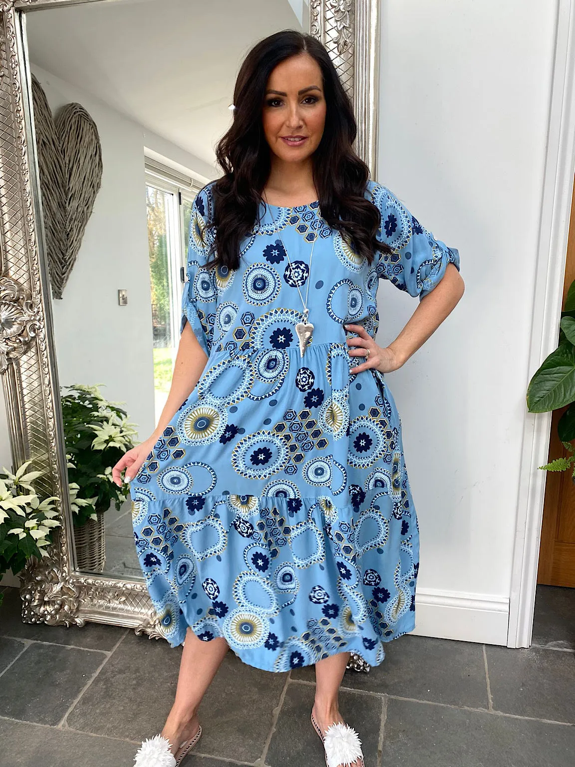 Printed Midi Dress Rhonda - Shop now for the perfect midi dress. Order your Rhonda printed dress.