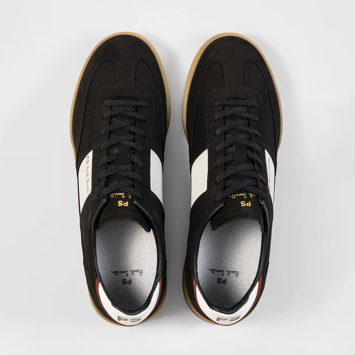 PS Paul Smith Dover Trainers Black Gum Sole - Shop Now