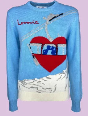 Pullover sweater with Lovovia embroidery