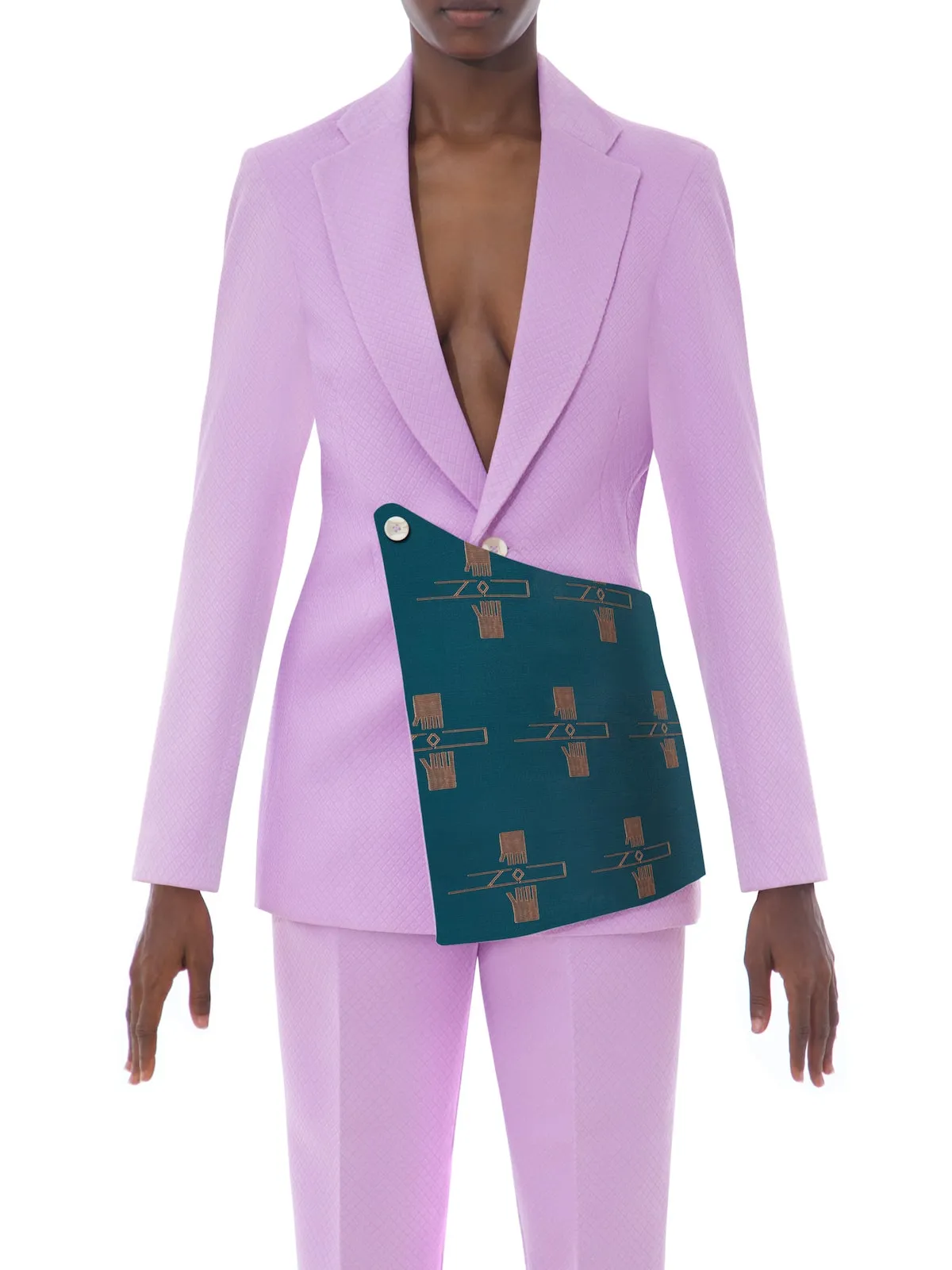 Purple Ojongo Suit Set - Customizable & Stylish | Shop Online Now