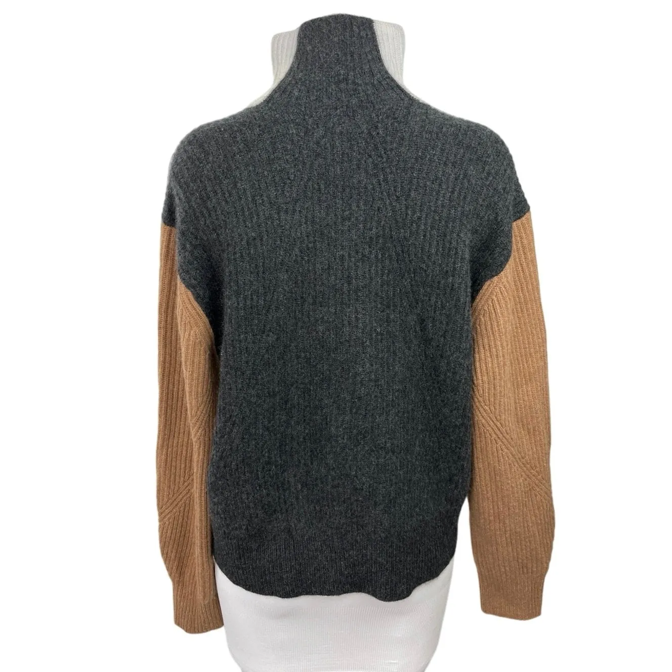 Rag & Bone Pierce Multicolor Half Zip Cashmere Colorblock Pullover Sweater Sz M