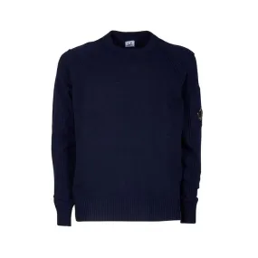 Raglan Sleeve Wool Pullover for Men in Total Eclipse